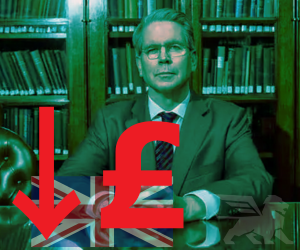 Σκοτ Μπέσεντ εναντίον της βρετανικής λίρας Αγγλίας